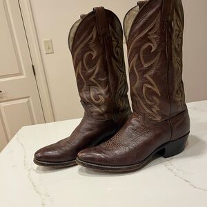 Brown Leather Cowboy Boots 8.5